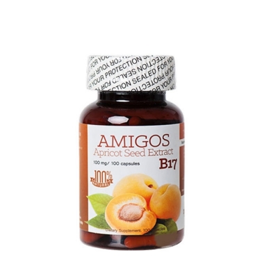 ДР. ГРИЙН АМИГОС АМИГДАЛИН B17 капсули 100 мг. 100 броя / DR. GREEN AMIGOS AMIGDALIN B17 