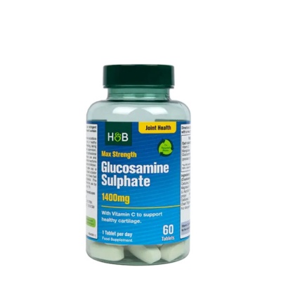 ГЛЮКОЗАМИН СУЛФАТ таблетки 1400 мг. 60 броя / HOLLAND & BARRETT GLUCOSAMINE SULPHATE