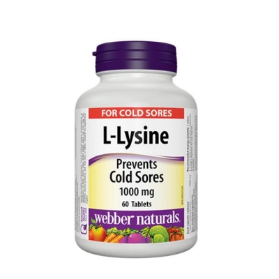 L-ЛИЗИН таблетки 1000 мг. 60 броя / WEBBER NATURALS L-LYSINE