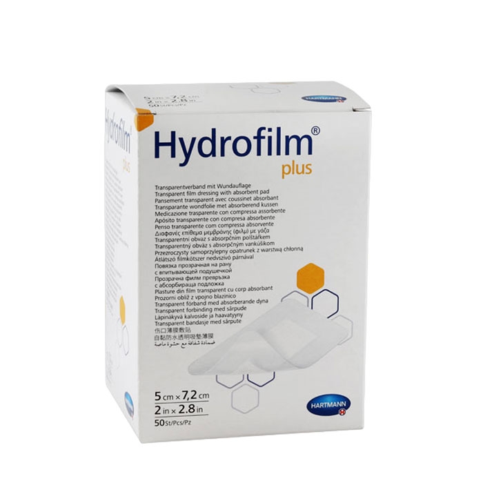 ХАРТМАН ХИДРОФИЛМ ПЛЮС 5 см 7 2 см 50 броя HARTMANN HYDROFILM PLUS 5