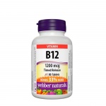 ВИТАМИН Б 12 таблетки 1200 мг 80 броя / WEBBER NATURALS VITAMIN B 12