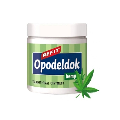 ОПОДЕЛДОК БАЛСАМ С КАНАБИС РЕФИТ 200 мл. / REFIT OPODELDOK HEMP TRADITIONAL OINTMENT