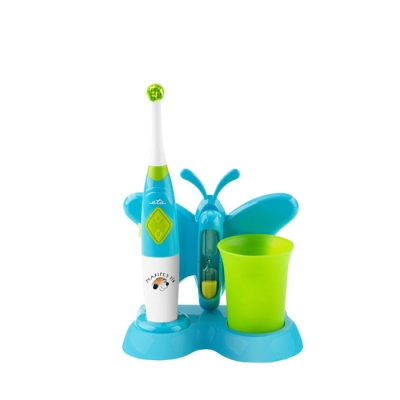 СЕТ ДЕТСКА ЕЛЕКТРИЧЕСКА ЧЕТКА ЗА ЗЪБИ + ЧАША TOOTH FAIRY SET BLUE / TOOTH FAIRY SET BLUE