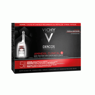 ВИШИ DECROS AMINEXIL CLINICAL 5 ЗА МЪЖЕ ампули 21 броя / VICHY DECROS AMINEXIL CLINICAL 5 for men 21
