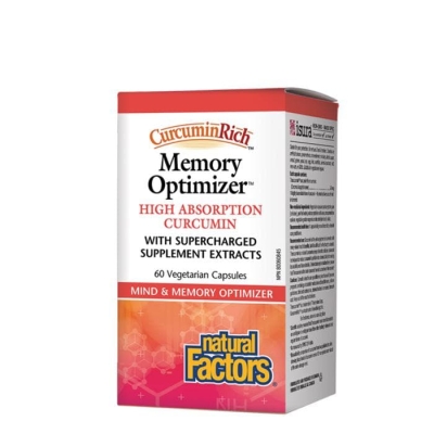 НАТУРАЛ ФАКТОРС МЕМОРИ ОПТИМАЙЗЪР капсули 388 мг. 60 броя / NATURAL FACTORS MEMORY OPTIMIZER