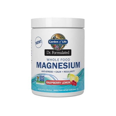 МАГНЕЗИЙ прах с вкус на малина и лимон 421.5 гр. / GARDEN OF LIFE MAGNESIUM