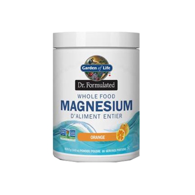 МАГНЕЗИЙ прах с вкус на портокал 419.5 гр. / GARDEN OF LIFE WHOLE FOOD MAGNESIUM ORANGE FLAVOUR