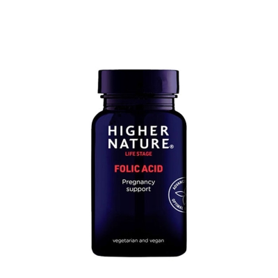 ФОЛИЕВА КИСЕЛИНА ХАЙЪР НЕЙЧЪР таблетки 90 броя / HIGHER NATURE FOLIC ACID tablets