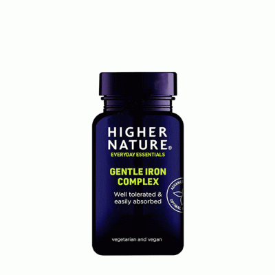 ЖЕЛЯЗО КОМПЛЕКС ХАЙЪР НЕЙЧЪР капсули 60 броя / HIGHER NATURE GENTLE IRON COMPLEX