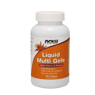 НАУ ФУДС МУЛТИВИТАМИНИ ЛИКУИД дражета 180 броя / NOW FOODS LIQUID MULTI GELS