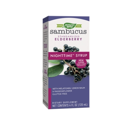 САМБУКУС ЗА ВЪЗРАСТНИ НАЙТ ТАЙМ сироп 120 мл. / NATURES WAY SAMBUCUS NIGHT TIME syrup 120 ml.