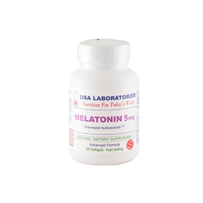 МЕЛАТОНИН капсули 5 мг. 30 броя / USA LABORATORIES MELATONIN capsules 5 mg. 30