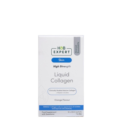 ТЕЧЕН КОЛАГЕН ЕКСПЕРТНА ФОРМУЛА саше 30 мл. 10 броя / HOLLAND & BARRETT LIQUID COLLAGEN EXPERT FORMULA