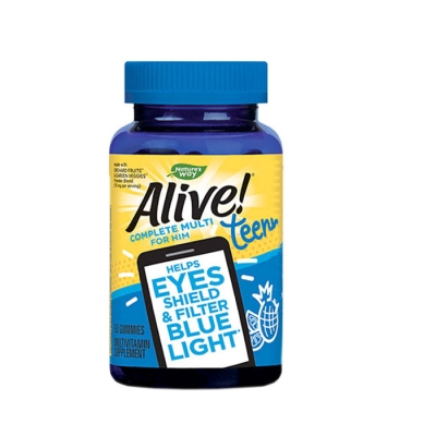 МУЛТИВИТАМИНИ ЗА МОМЧЕТА желирани таблетки 50 броя / NATURES WAY ALIVE TEEN GYMMY MULTIVITAMIN FOR HIM