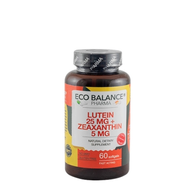 ЛУТЕИН 25 мг. + ЗЕАКСАНТИН 5 мг. ЕКО БАЛАНС капсули 60 броя / ECO BALANCE PHARMA LUTEIN