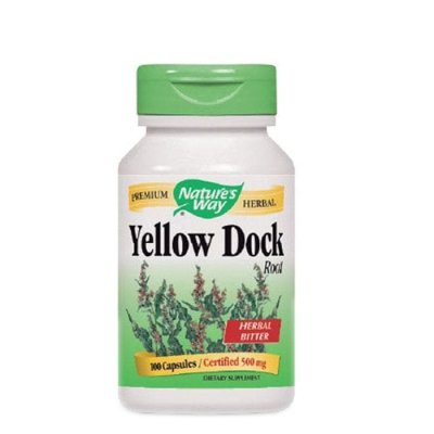 ЛАПАД КЪДРАВ КОРЕН капсули 500 мг. 100 броя / NATURE'S WAY YELLOW DOCK