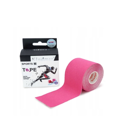 КИНДМАКС КИНЕЗИО ЛЕНТА РОЗОВА 7,5 см. х 5 м. 1 брой / KINDMAX SPORTS THERAPY TAPE PINK