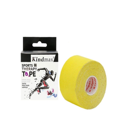 КИНДМАКС КИНЕЗИО ЛЕНТА ЖЪЛТА 5 см. х 5 м. 1 брой / KINDMAX SPORT THERAPY TAPE YELLOW