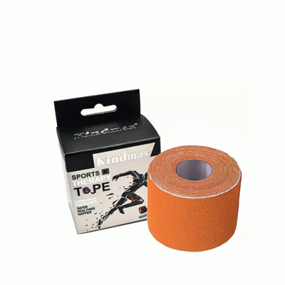 КИНДМАКС КИНЕЗИО ЛЕНТА ОРАНЖЕВА 5 см. х 5 м. 1 брой / KINDMAX SPORT THERAPY TAPE ORANGE
