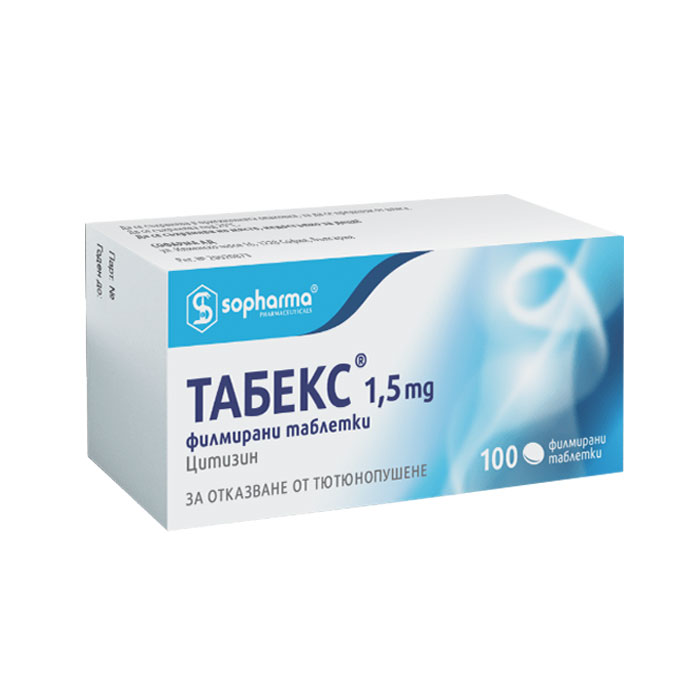 ТАБЕКС таблетки 1.5 мг 100 броя / TABEX | Drugstore BG