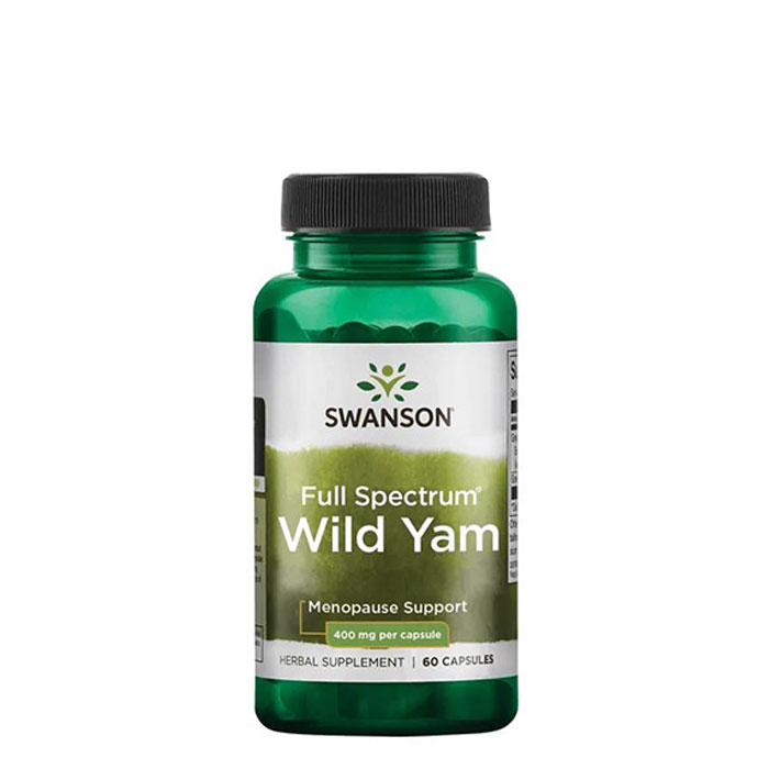 СУОНСЪН ДИВ ЯМ капсули 400 мг. 60 броя / SWANSON WILD YAM | Drugstore BG