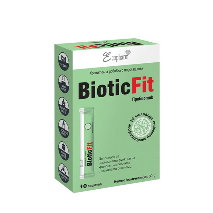 БИОТИКФИТ саше 10 броя / ECOPHARM GROUP BIOTICFIT | Drugstore BG