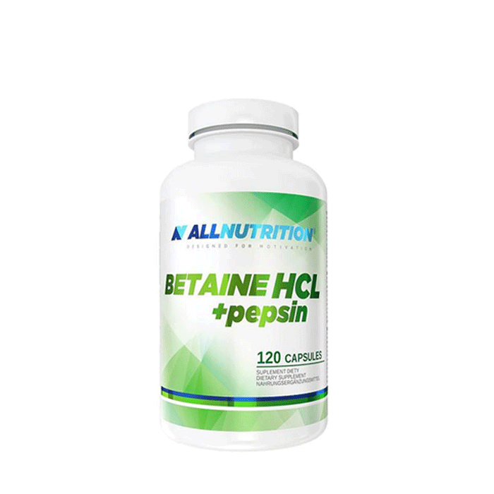 БЕТАИН + ПЕПСИН ОЛ НУТРИШЪН капсули 120 броя / ALL NUTRITION BETAINE ...