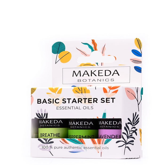 КОМПЛЕКТ ЗА АРОМАТЕРАПИЯ BASIC STARTER SET МАКЕДА БОТАНИКС / MAKEDA ...