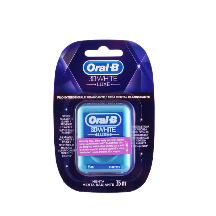 КОНЦИ ЗА ЗЪБИ ОРАЛ БИ 3D WHITE LUXE FLOSS 35 м / PROCTER & GAMBLE ORAL ...