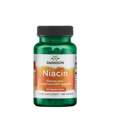 СУОНСЪН НИАЦИН (ВИТАМИН Б3) таблетки 100 мг. 250 броя SW043 / SWANSON NIACIN