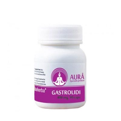 БИОХЕРБА АУРА ГАСТРОЛИДИ капсули 400 мг. 50 броя / BIOHERBA AURA GASTROLIDI