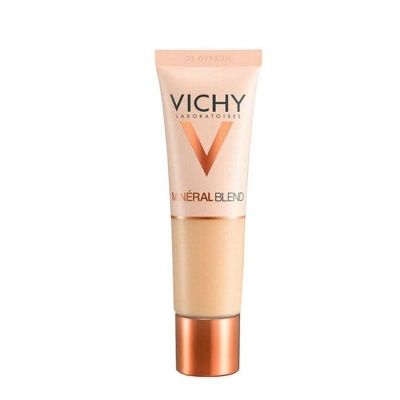 ВИШИ МИНЕРАЛБЛЕНД ФОН ДЬО ТЕН 03 ДЖИПСЪМ 30 мл. / VICHY MINERAL BLEND COMPLEXION HYDRATING FOUNDATION 03 GYPSUM