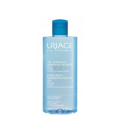 УРИАЖ SURGRAS БОГАТ ПОЧИСТВАЩ ДУШ ГЕЛ 400 мл. / URIAGE EXTRA - RICH DERMATOLOGICAL CLEANSER GEL 400 ml.