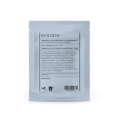 ЕНЕРГИЗИРАЩА БИО МАСКА ЗА ЛИЦЕ 15 мл. / BIOEARTH MOISTURISING & ENERGISING FACE BIO MASK WITH APPLE JUICE FOR DRY & SENSITIVE SKIN