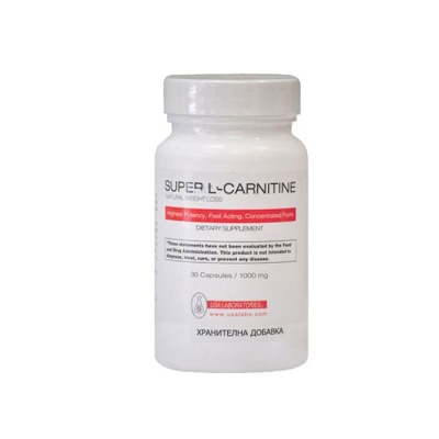 СУПЕР L-CARNITINE капсули 1000 мг. 30 броя / USA LABORATORIES SUPPER L-CARNITINE