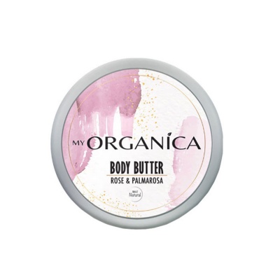 МАСЛО ЗА ТЯЛО ЗА КАДИФЕНА КОЖА С РОЗА 100 мл. / MY ORGANICA BODY BUTTER ROSE & PALMAROSA