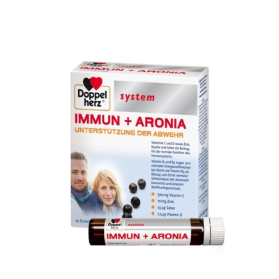 ДОПЕЛХЕРЦ СИСТЕМ ИМУН + АРОНИЯ флакон 10 броя / DOPPELHERZ SYSTEM IMMUN + ARONIA