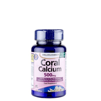 КОРАЛОВ КАЛЦИЙ капсули 500 мг. 60 броя / HOLLAND BARRETT CORAL CALCIUM