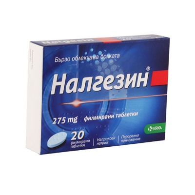 НАЛГЕЗИН таблeтки 275 мг. 20 броя / KRKA NALGESIN