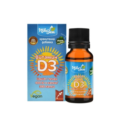 НИКСЕН ВИТАМИН D3 течен 380 капки  / NIKSEN VITAMIN D3