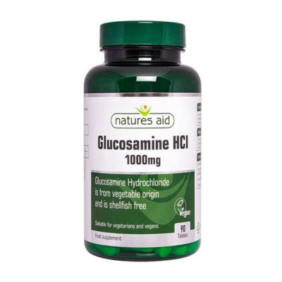 ГЛЮКОЗАМИН ХИДРОХЛОРИД  1000 мг. 90 броя / NATURES AID GLUCOSAMINE HCI
