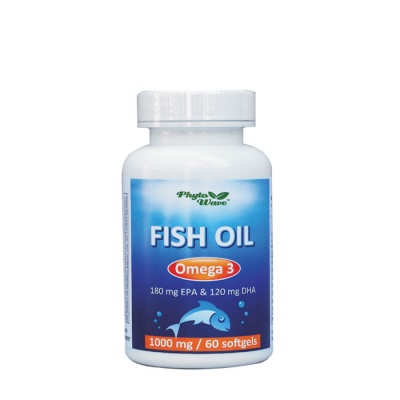 РИБЕНО МАСЛО софтгел капсули 1000 мг. 60 броя / PHYTO WAVE FISH OIL OMEGA 3