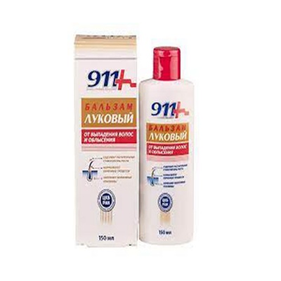 ЛУКОВ БАЛСАМ ПРИ КОСОПАД И ПЛЕШИВОСТ 150 мл. / 911 ONION CONDITIONER AGAINST HAIR LOSS AND BALDNESS