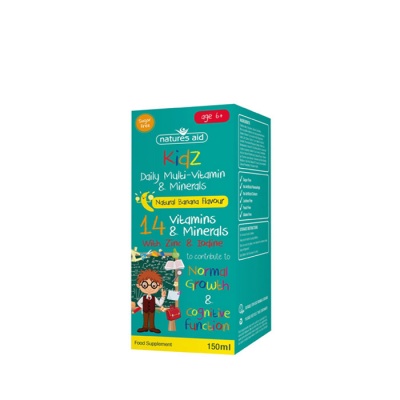 МУЛТИВИТАМИНИ + МИНЕРАЛИ ЗА ДЕЦА 150 мл. / NATURES AID KIDS DAILY MULTI - VITAMIN & MINERALS