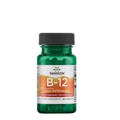 СУОНСЪН СУБЛИНГВАЛЕН ВИТАМИН Б12 таблетки 5 мг. 60 броя / SWANSON SUBLINGUAL VITAMIN B12