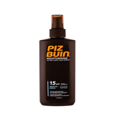 ПИЗ БУИН СЛЪНЦЕЗАЩИТЕН ХИДРАТИРАЩ УЛТРА ЛЕК СПРЕЙ SPF15 200 мл. / PIZ BUIN MOISTURISING ULTRA LIGHT SUN SPRAY