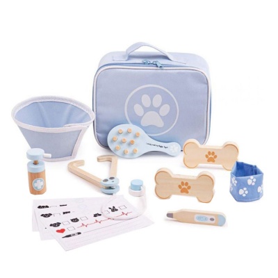 ДЕТСКИ ВЕТЕРИНАРЕН КОМПЛЕКТ БИГДЖИГС 33002 / BIGJIGS TOYS VETERINARY SET 33002