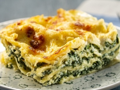 Най-лесната спаначена лазаня