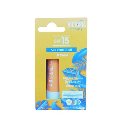 СЛЪНЦЕЗАЩИТЕН БАЛСАМ ЗА УСТНИ SPF15 4 гр. / VICTORIA BEAUTY SUNSCREEN LIP BALM SPF15