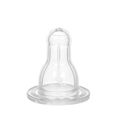 УИ БЕЙБИ ОВАЛЕН СИЛИКОНОВ БИБЕРОН 18+ месеца 822 / WEE BABY CLASSIC SILICONE TEAT 18+